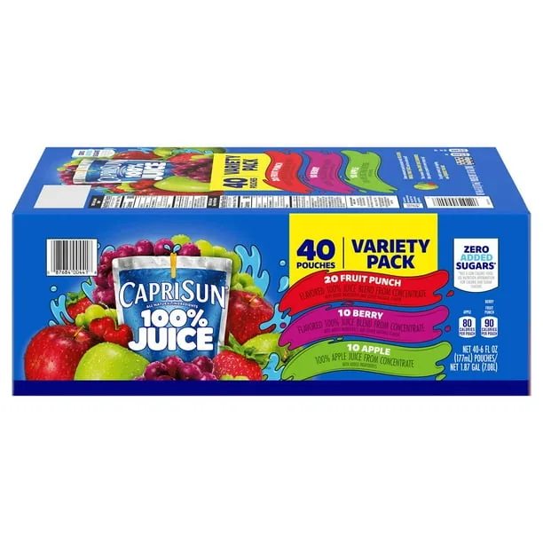 Capri Sun 100% Juice Variety Pack